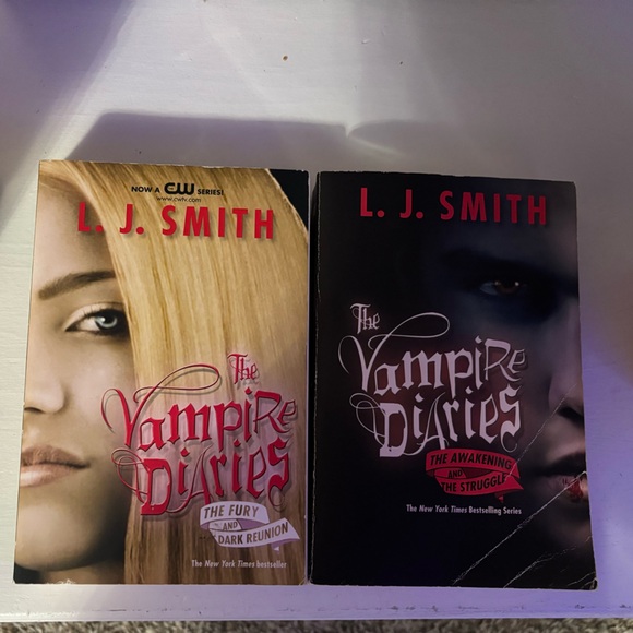 The Vampire Diaries Book Set by L.J. Smith Pre Loved - Picture 2 of 9